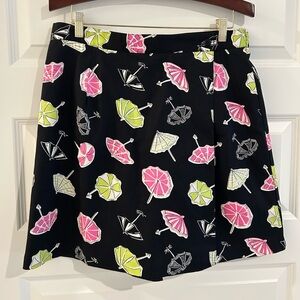 Briggs New York Umbrella Skort Black Pink Size 16